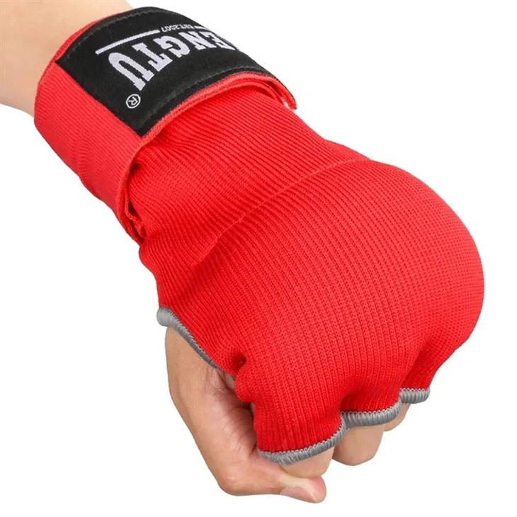 red Gel boxing gloves
